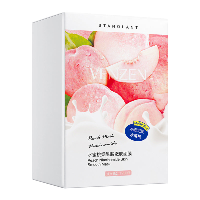 Peach skin rejuvenation and moisturizing mask