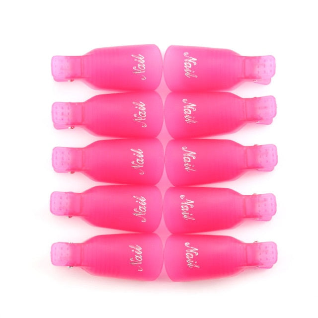 PLASTIC NAIL ART SOAK OFF WRAP TOOL FOR REMOVAL OF VARNISH