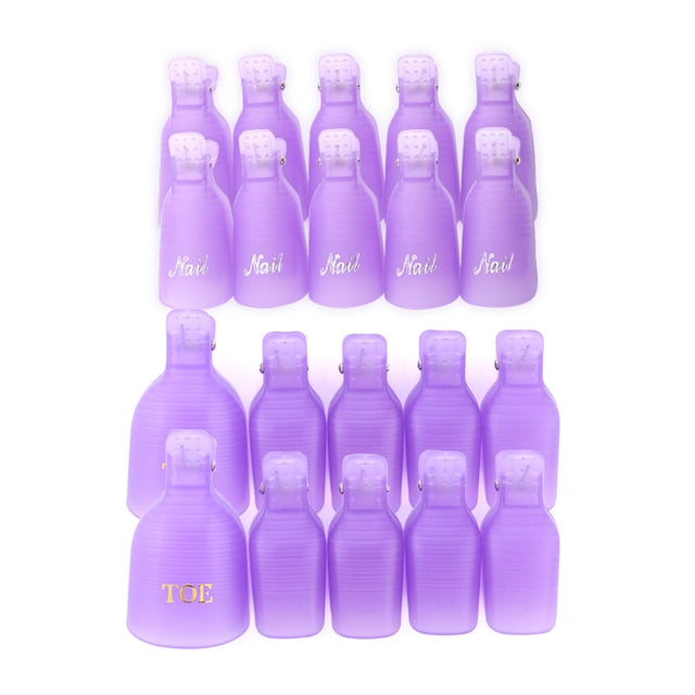 PLASTIC NAIL ART SOAK OFF WRAP TOOL FOR REMOVAL OF VARNISH