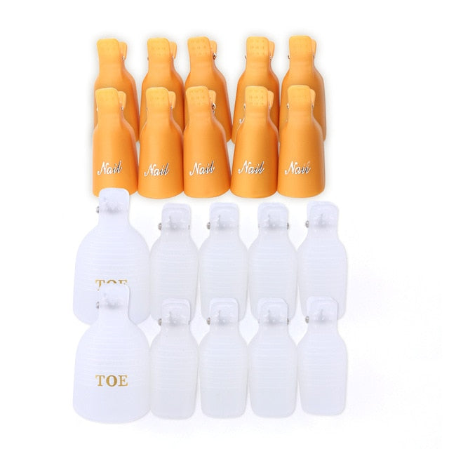 PLASTIC NAIL ART SOAK OFF WRAP TOOL FOR REMOVAL OF VARNISH