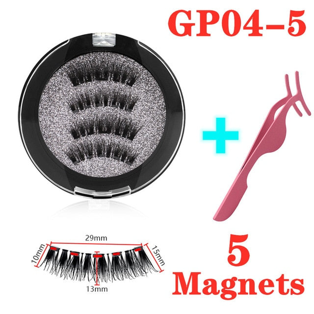 3D 3/4 Mink Magnetic Reusable Eyelashes