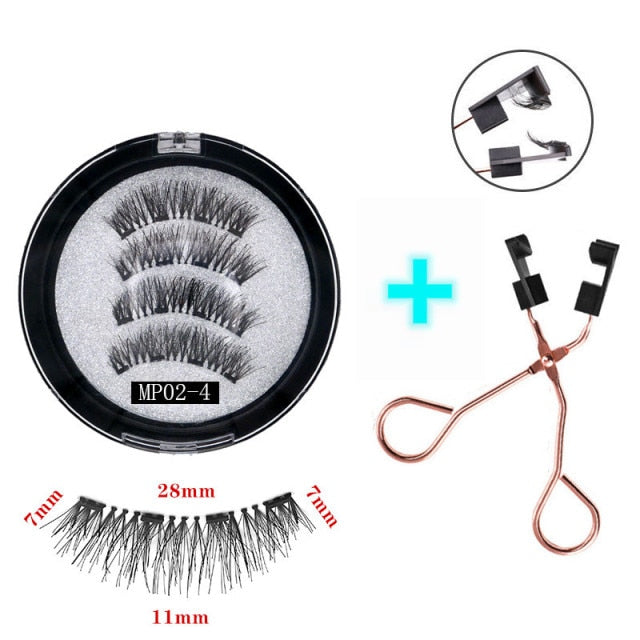 3D 3/4 Mink Magnetic Reusable Eyelashes
