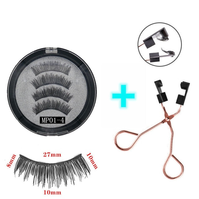 3D 3/4 Mink Magnetic Reusable Eyelashes