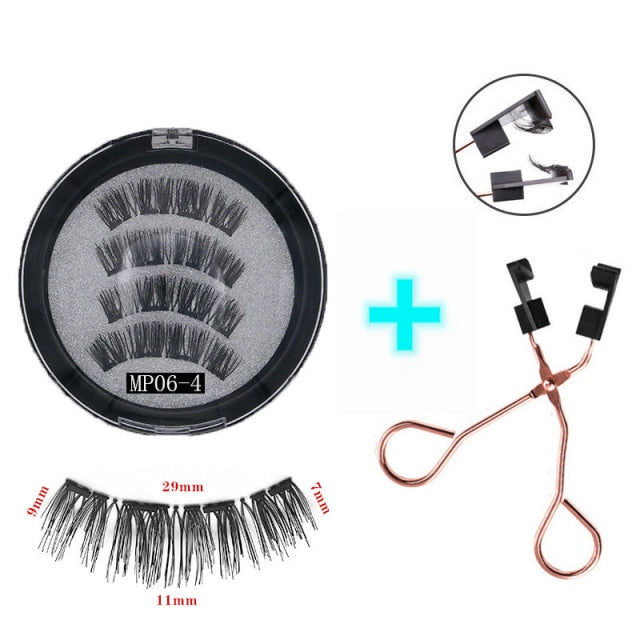 3D 3/4 Mink Magnetic Reusable Eyelashes
