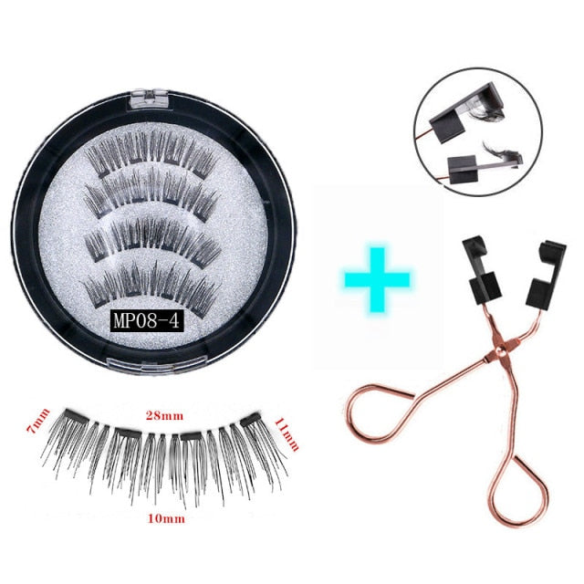 3D 3/4 Mink Magnetic Reusable Eyelashes