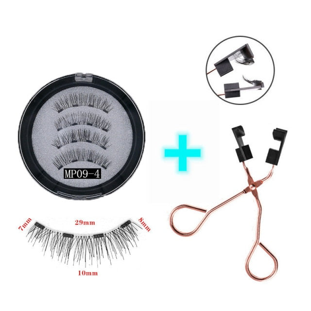3D 3/4 Mink Magnetic Reusable Eyelashes