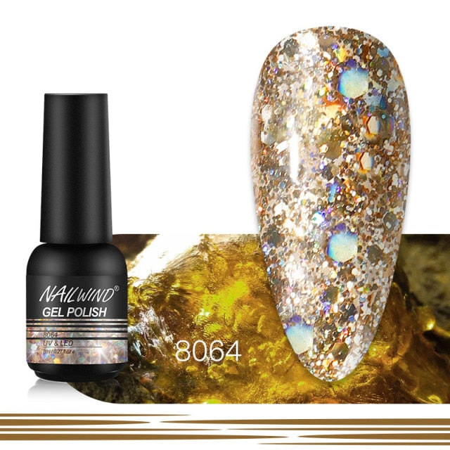 Gel Nail Polish And Varnish Nail Art Manicure Set (Note: Uv Led Lamp For Finishing Is Not Included) By Nailwind