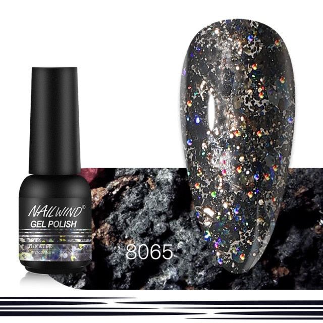 Gel Nail Polish And Varnish Nail Art Manicure Set (Note: Uv Led Lamp For Finishing Is Not Included) By Nailwind