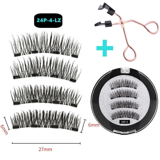 3D 3/4 Mink Magnetic Reusable Eyelashes