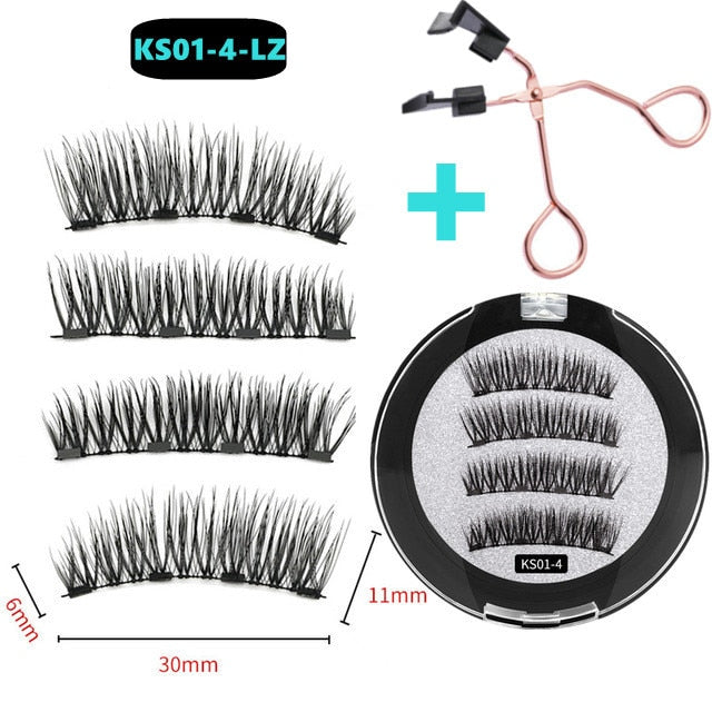 3D 3/4 Mink Magnetic Reusable Eyelashes
