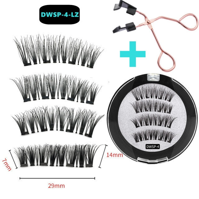 3D 3/4 Mink Magnetic Reusable Eyelashes