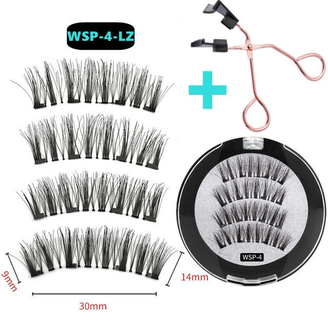 3D 3/4 Mink Magnetic Reusable Eyelashes