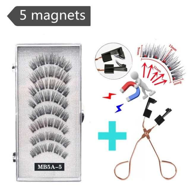 3D 3/4 Mink Magnetic Reusable Eyelashes