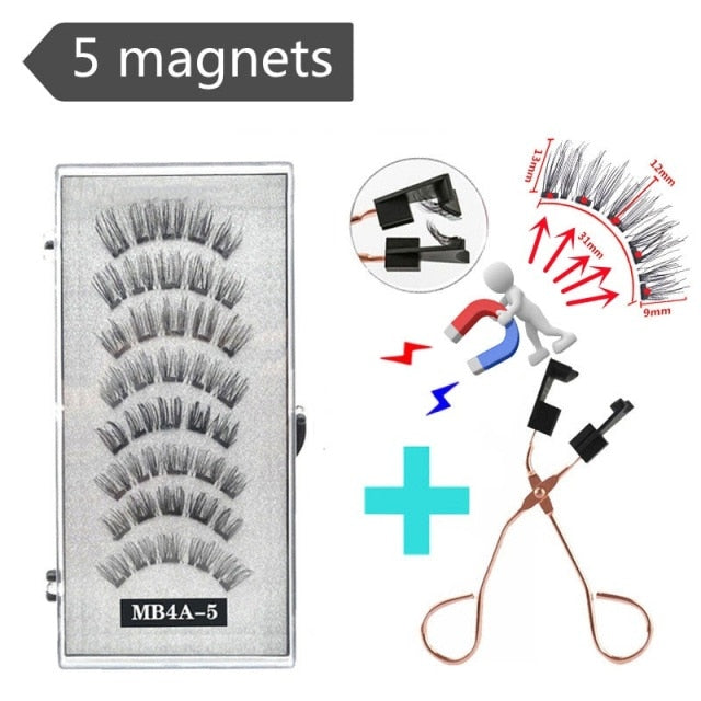 3D 3/4 Mink Magnetic Reusable Eyelashes