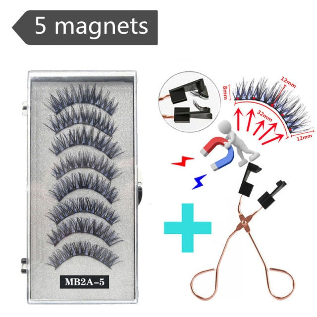 3D 3/4 Mink Magnetic Reusable Eyelashes