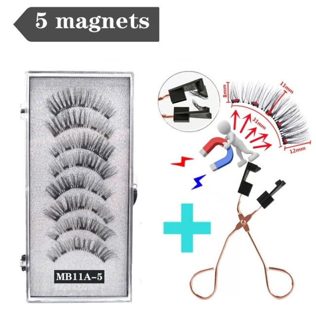 3D 3/4 Mink Magnetic Reusable Eyelashes