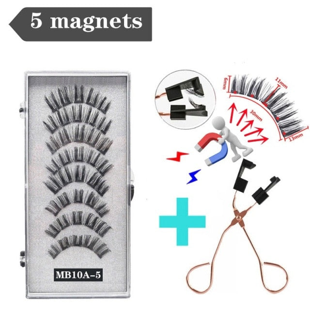 3D 3/4 Mink Magnetic Reusable Eyelashes