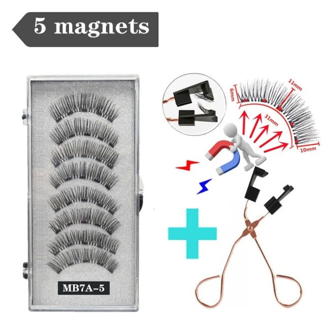 3D 3/4 Mink Magnetic Reusable Eyelashes