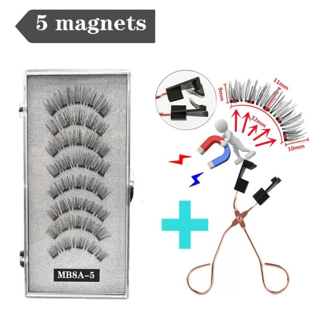 3D 3/4 Mink Magnetic Reusable Eyelashes