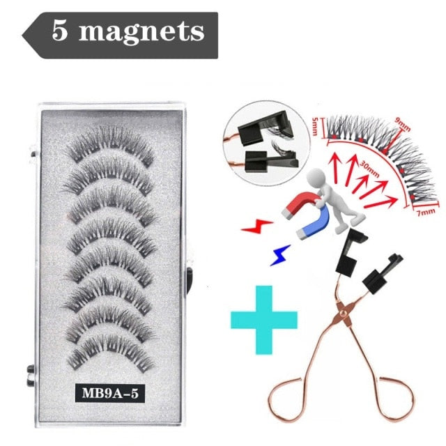 3D 3/4 Mink Magnetic Reusable Eyelashes