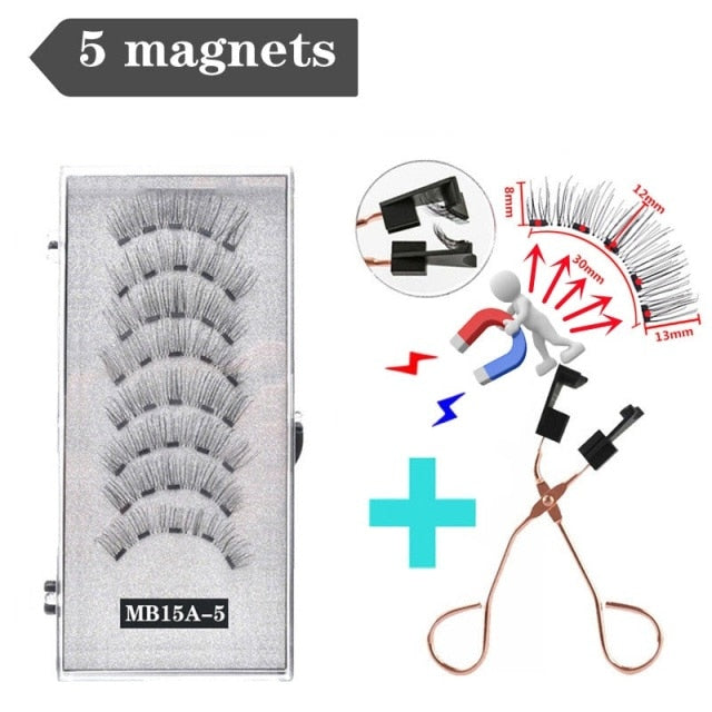 3D 3/4 Mink Magnetic Reusable Eyelashes