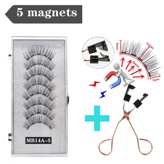 3D 3/4 Mink Magnetic Reusable Eyelashes