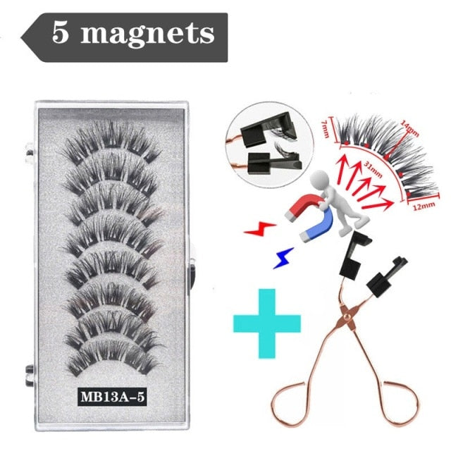 3D 3/4 Mink Magnetic Reusable Eyelashes