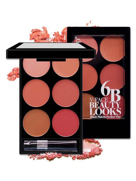 Multicolour Boutique six colour blush repair makeup