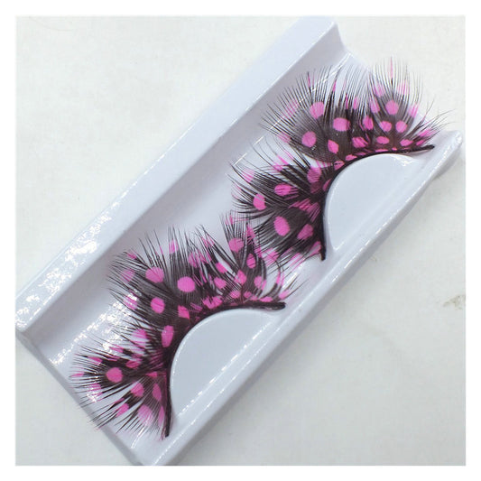 Two-color Color Matching Feather Eye Lashes