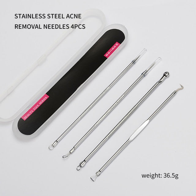 Acne Blackhead Comedone Blackhead And Pimple Blemish Remover - Needle And Hook Set